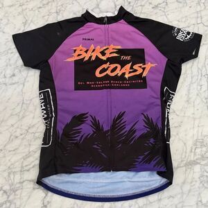 Women’s Sz L Primal Purple and Black Bike the Coast Jersey